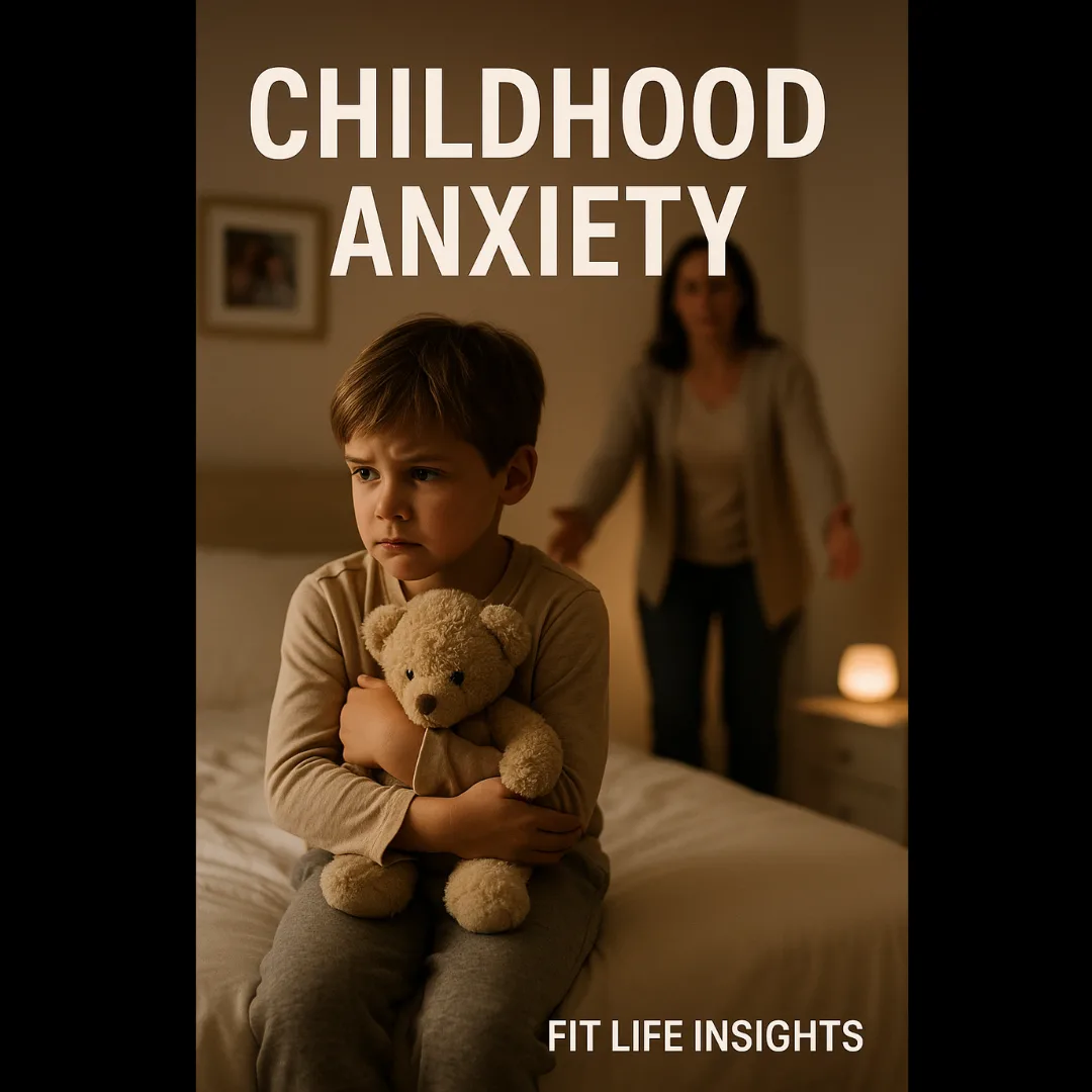 Anxiety in children - Emotional visual representation of childhood anxiety parenting awareness, and mental health support.